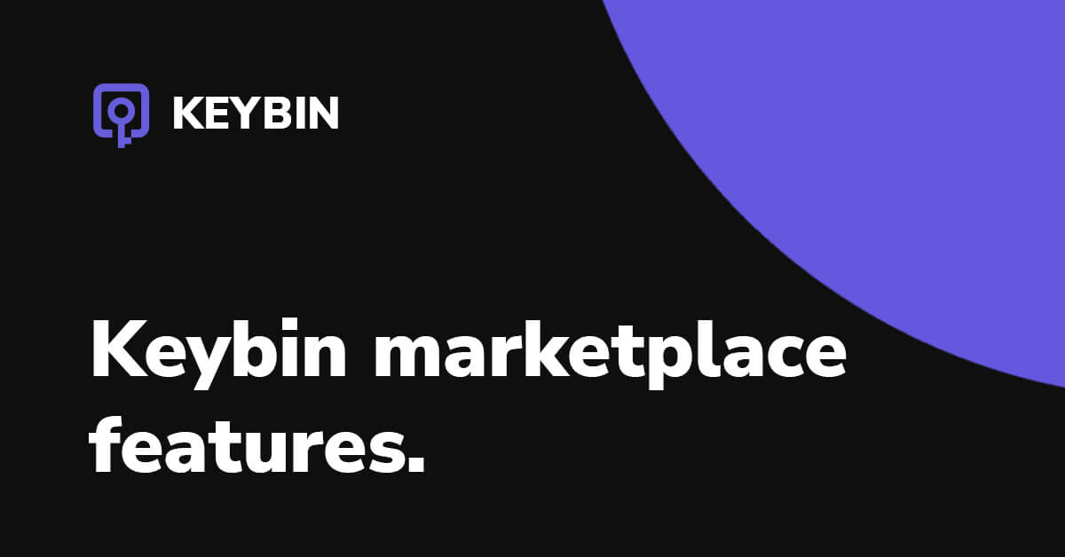 Keybin is a PC Key marketplace for selling and buying digital keys